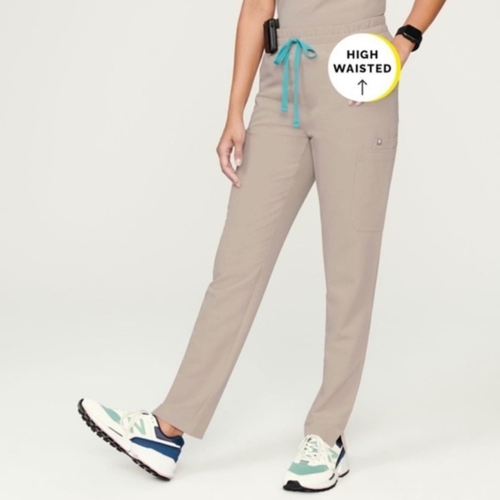FIGS Yola High Waisted Scrub Pants in limited edition color in Boulder